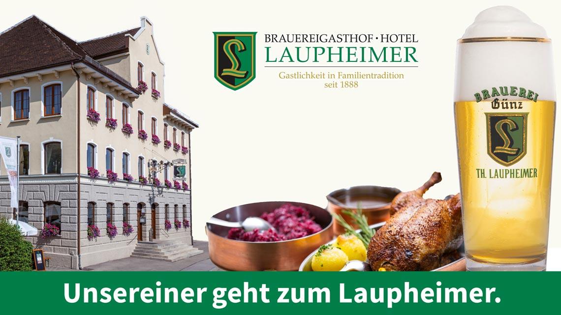 Anzeige Brauerei Gasthof Laupheimer