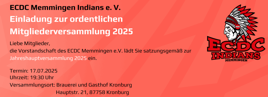 JHV 2025 Einladung